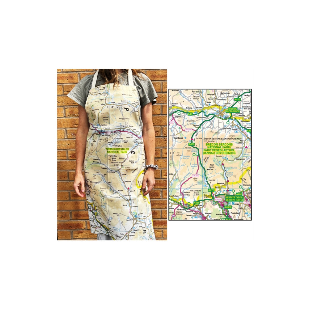 Produktbild för OS Map Adult Apron - Brecon Beacons National Park
