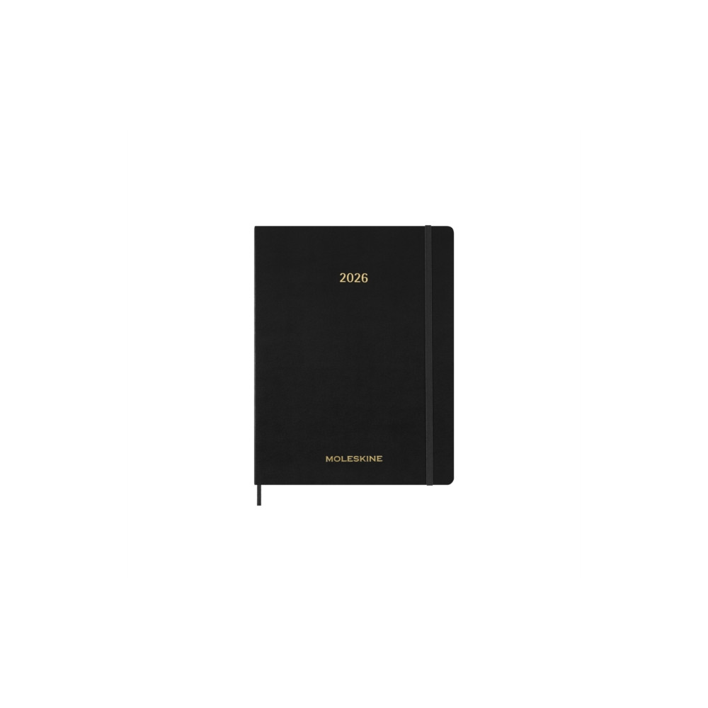 Produktbild för Moleskine 2026 13-Month Essential XXL Weekly Vertical Planner: Black (häftad, eng)