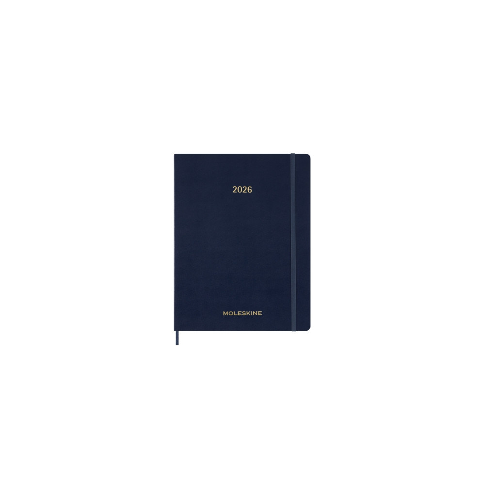 Produktbild för Moleskine 2026 13-Month Essential XXL Weekly Vertical Planner: Sapphire Blue (häftad, eng)