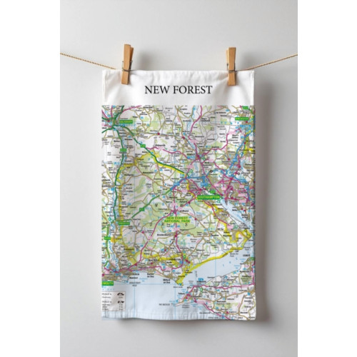 The Sugar Shed OS Map Tea-towel - New Forest National Park