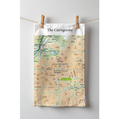 The Sugar Shed OS Map Tea-towel - Cairngorms National Park
