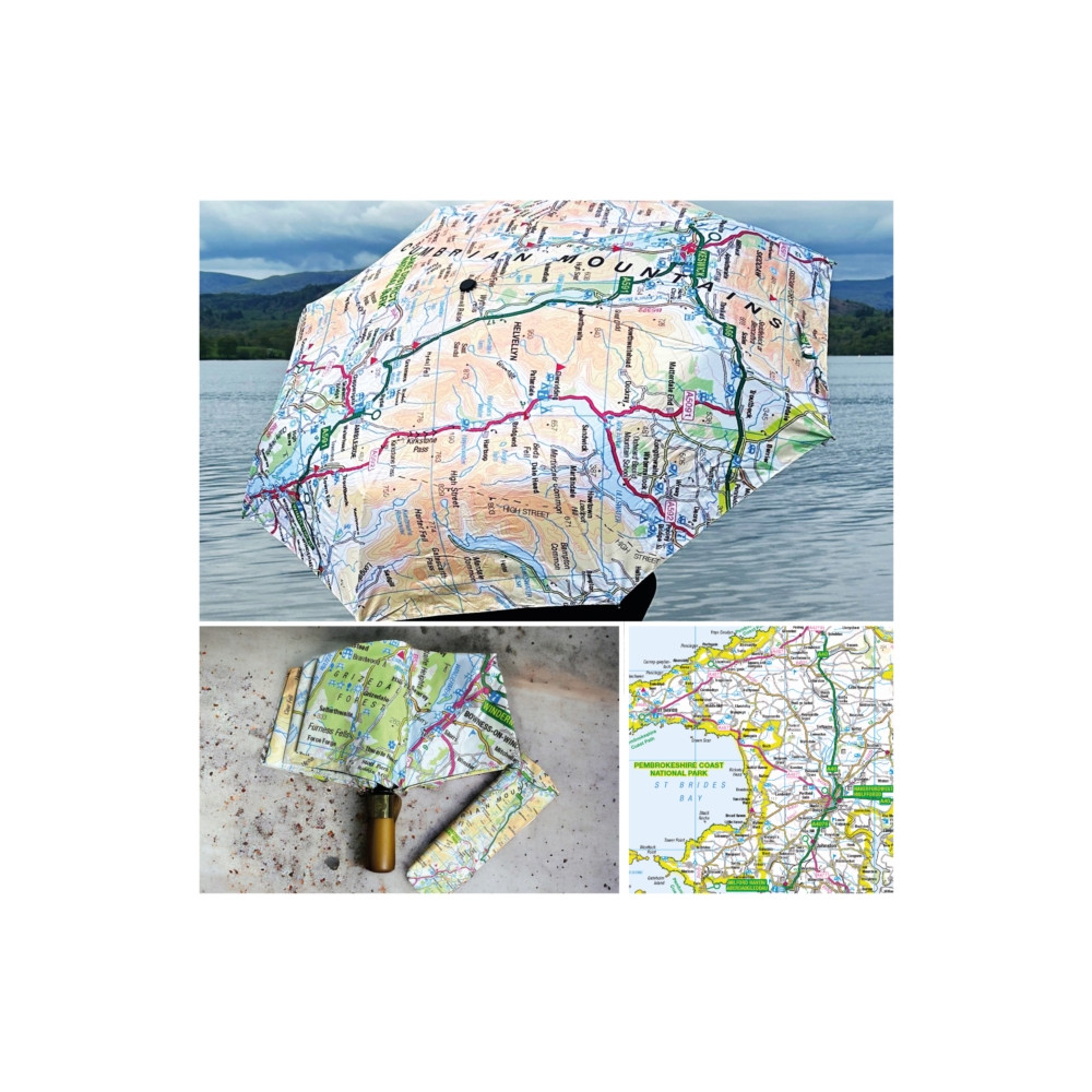 Produktbild för OS Map Premium Umbrella - Pembrokeshire Coast National Park