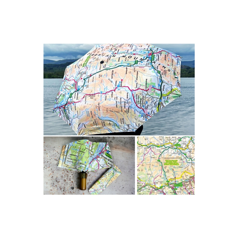 Produktbild för OS Map Premium Umbrella - Brecon Beacons National Park