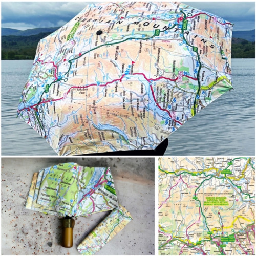 The Sugar Shed OS Map Premium Umbrella - Brecon Beacons National Park