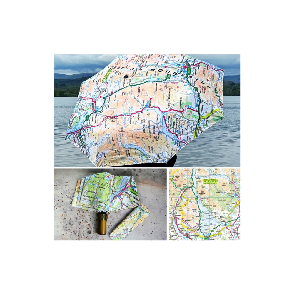 Produktbild för OS Map Premium Umbrella - Loch Lomond and The Trossachs National Park