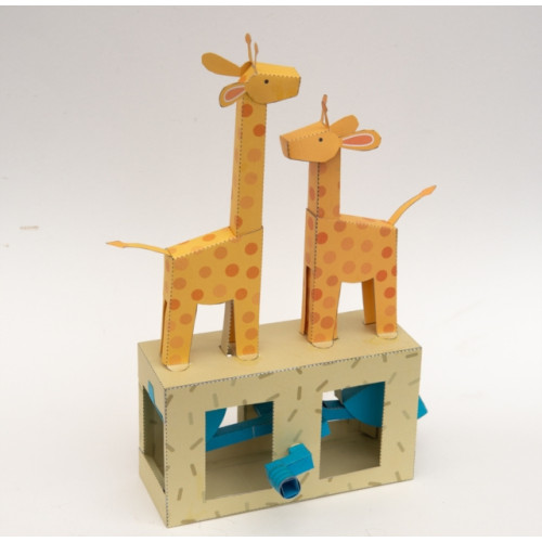 GO ON MAKE ME Giraffe -Rob Ives Paper Animation Kit