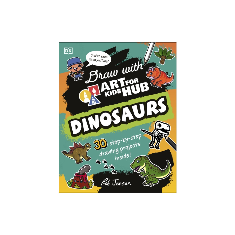 Produktbild för Draw with Art for Kids Hub Dinosaurs (häftad, eng)
