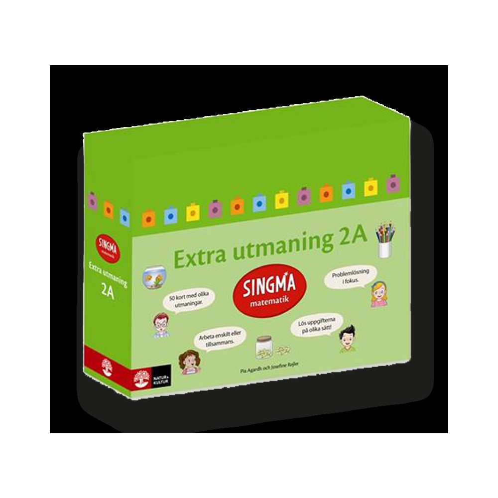 Produktbild för Singma matematik 2A Extra utmaning (bok)