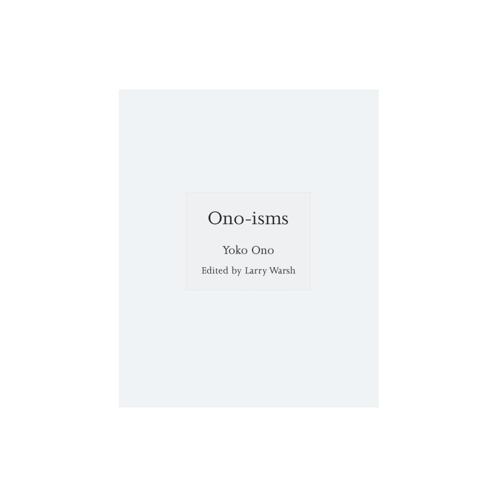 Produktbild för Ono-isms (inbunden, eng)