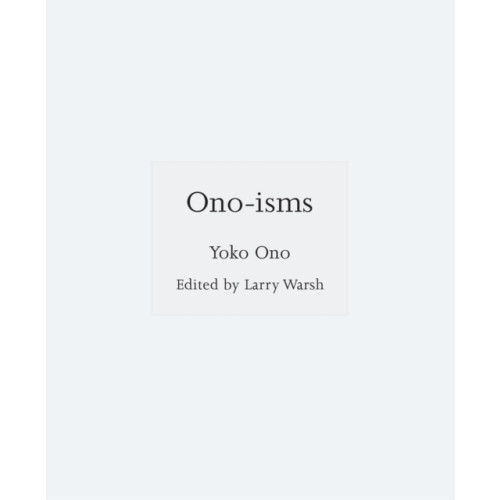 Princeton University Press Ono-isms (inbunden, eng)
