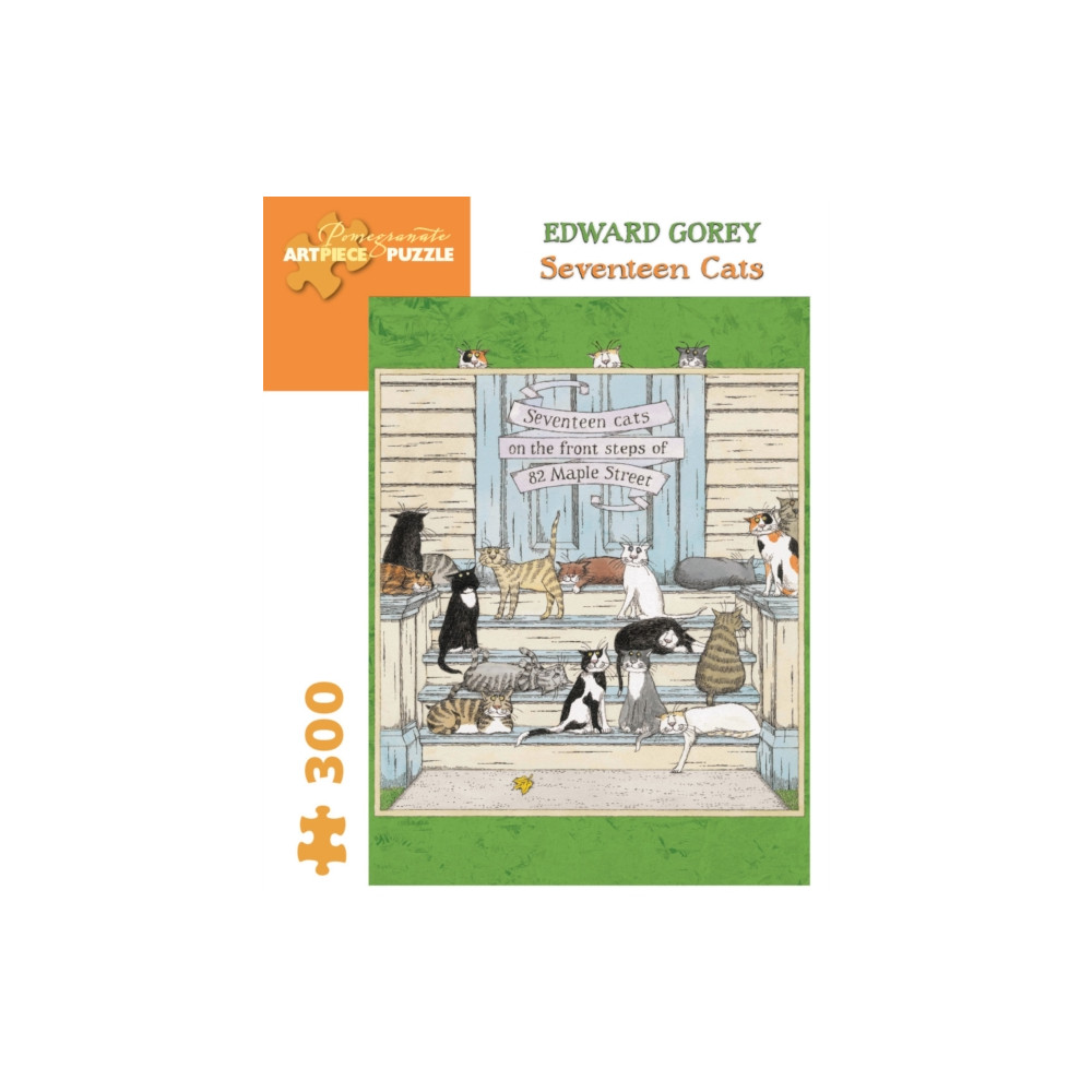 Produktbild för SEVENTEEN CATS 300-PIECE JIGSAW PUZZLE (häftad, eng)