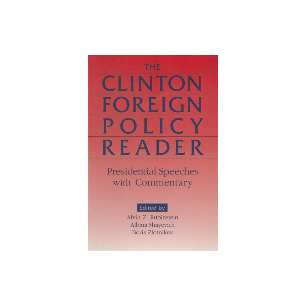 Produktbild för Clinton Foreign Policy Reader (häftad, eng)