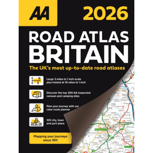 AA Publishing AA Road Atlas Britain 2026 (bok, spiral, eng)