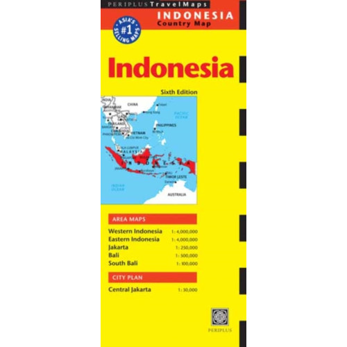 Periplus Editions Indonesia Travel Map Sixth Edition