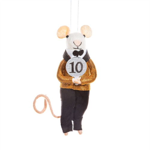 SASS & BELLE Dancing Judge Mouse Felt Hanging Decoration
