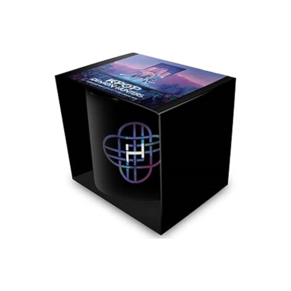 Produktbild för K-Pop Demon Hunters (Huntrix Logo) Black Pod Mug