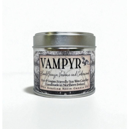 THE CANDLE ROOMS Vampyr- Scented Soy Candle - Blood Orange, Verbena and Cedarwood