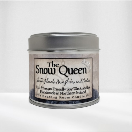 THE CANDLE ROOMS Snow Queen- Scented Soy Candle- Winter Florals, Snowflakes and Cedar