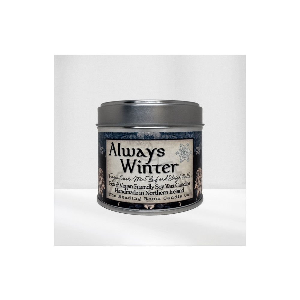 Produktbild för Always Winter- Scented Soy Candle- Frozen Cassis, Mint Leaf and Sleigh Bells
