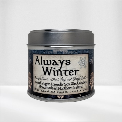 THE CANDLE ROOMS Always Winter- Scented Soy Candle- Frozen Cassis, Mint Leaf and Sleigh Bells