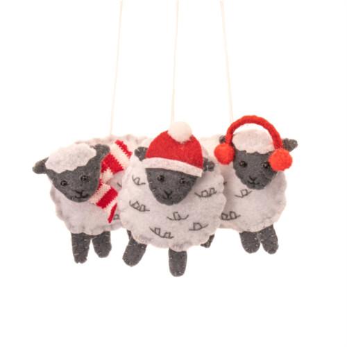 SASS & BELLE Flat Felt Sheep - Set of 3