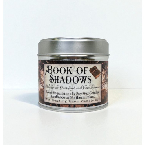 THE CANDLE ROOMS Book of Shadows- Scented Soy Candle - Palo Santo, Orris Root and Fresh Incense