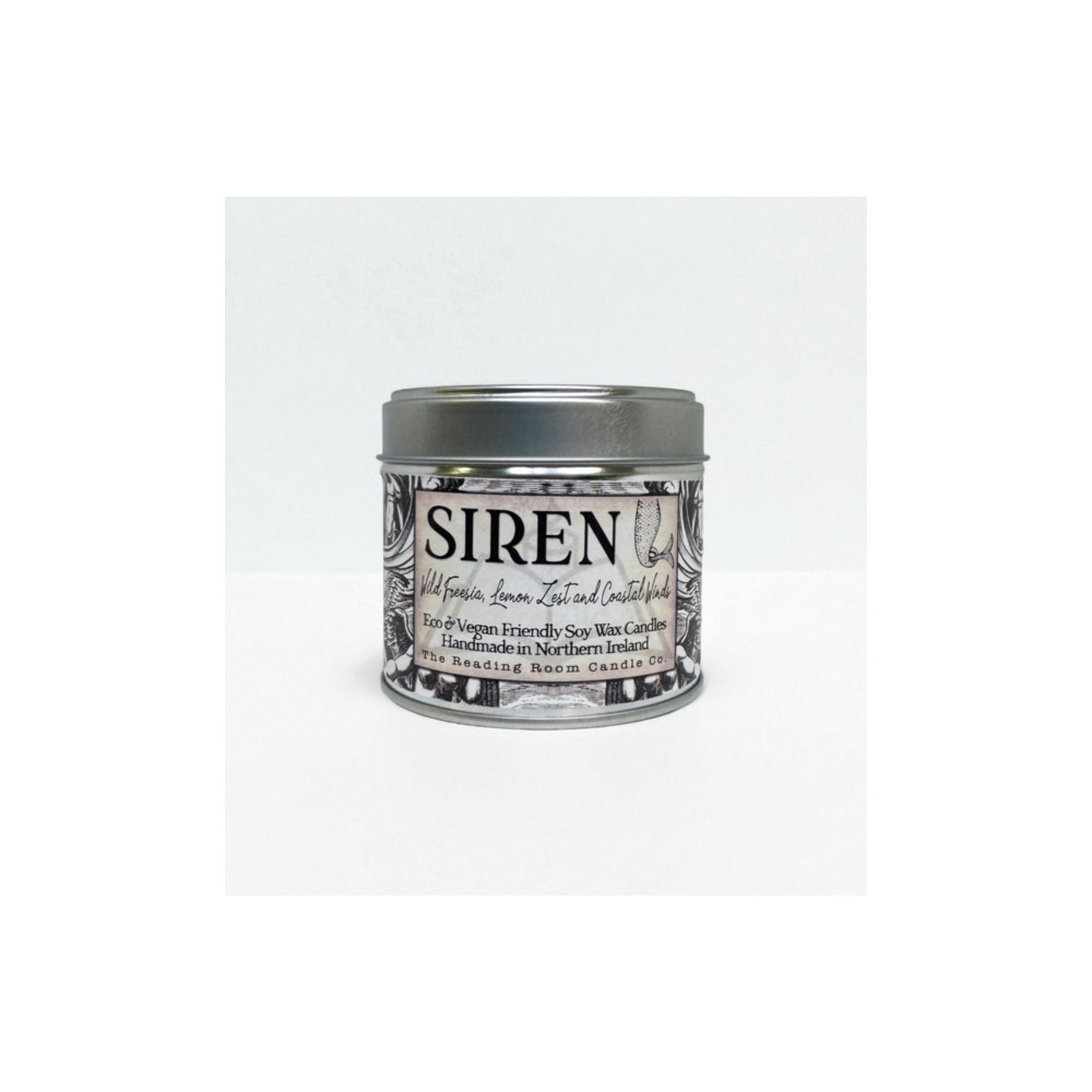 Produktbild för Siren- Scented Soy Candle - Wild Freesia, Lemon Zest and Coastal Winds