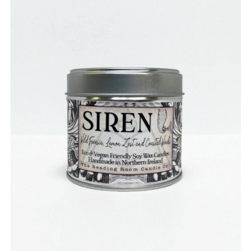 THE CANDLE ROOMS Siren- Scented Soy Candle - Wild Freesia, Lemon Zest and Coastal Winds