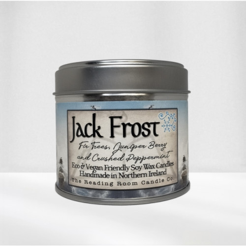 THE CANDLE ROOMS Jack Frost- Scented Soy Candle- Fir Trees, Juniper Berry and Crushed Peppermint