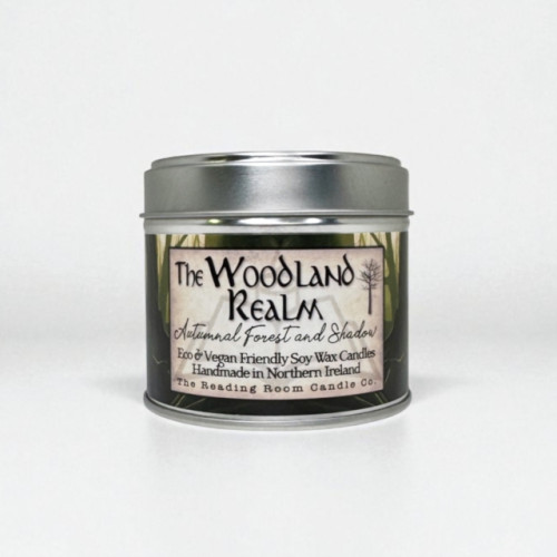 THE CANDLE ROOMS Woodland Realm - Scented Soy Candle - Autumnal Forest and Shadow