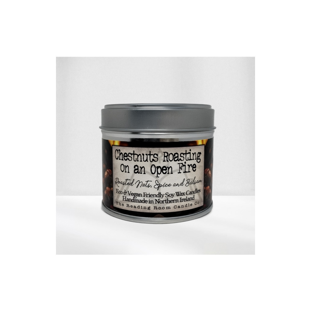 Produktbild för Chestnuts Roasting on an Open Fire- Scented Soy Candle- Roasted Nuts, Spice and Balsam