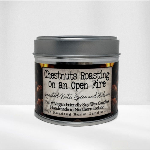 THE CANDLE ROOMS Chestnuts Roasting on an Open Fire- Scented Soy Candle- Roasted Nuts, Spice and Balsam