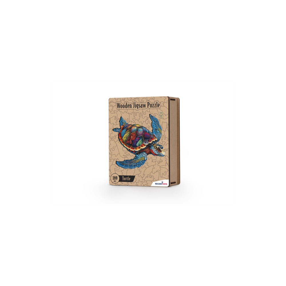 Produktbild för Wooden Puzzle - Turtle
