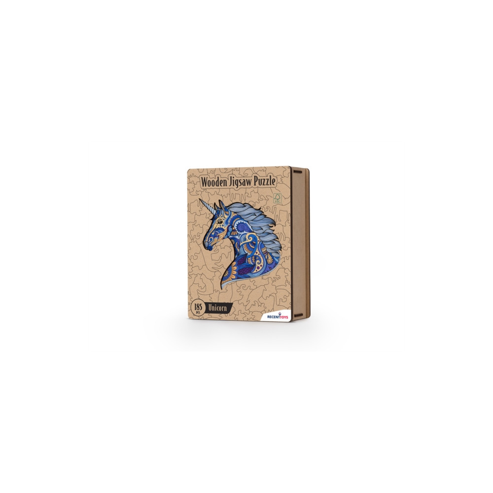 Produktbild för Wooden Puzzle - Unicorn
