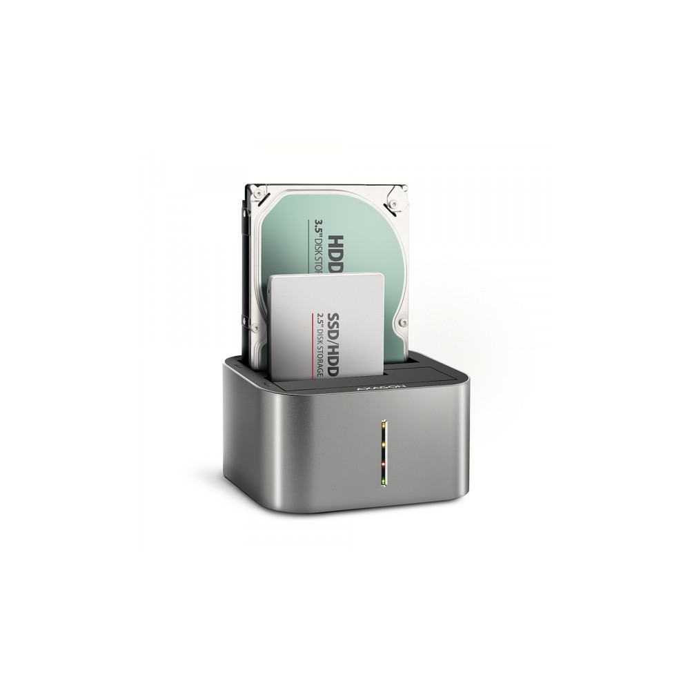 Produktbild för AXAGON ADSA-DC - HDD dockningsstation - SATA 6Gb/s - USB-C 3.2 (Gen 1)
