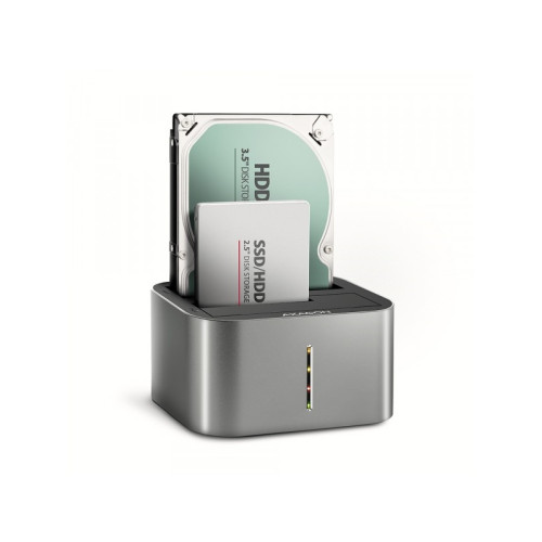 AXAGON AXAGON ADSA-DC - HDD dockningsstation - SATA 6Gb/s - USB-C 3.2 (Gen 1)