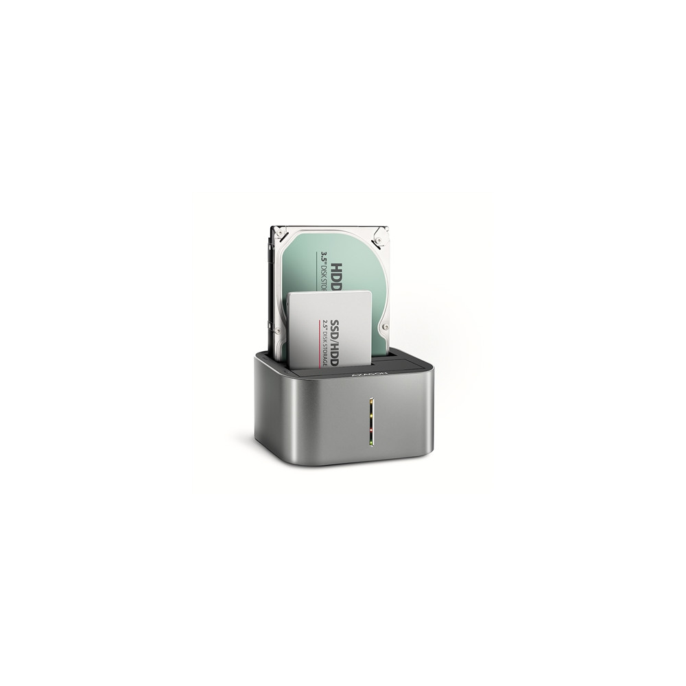 Produktbild för AXAGON ADSA-DC - HDD dockningsstation - SATA 6Gb/s - USB-C 3.2 (Gen 1)