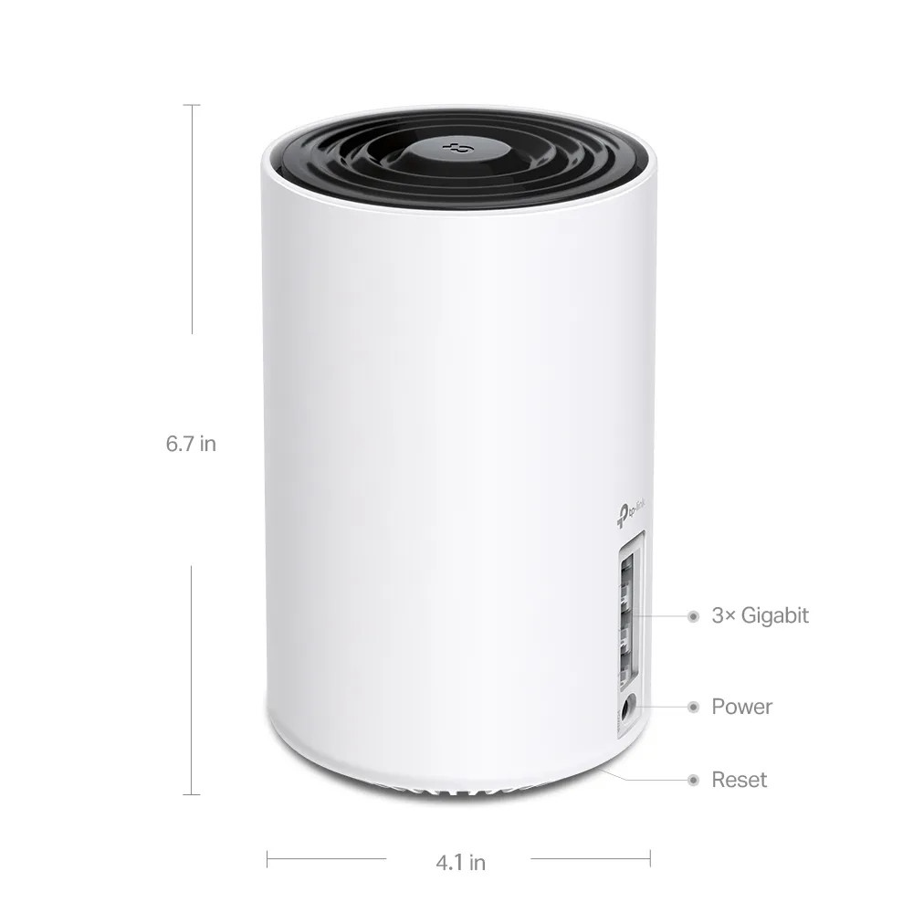 Produktbild för TP-Link Deco XE75 V3.6 - Wifi-system - Wi-Fi 6 - skrivbordsmodell