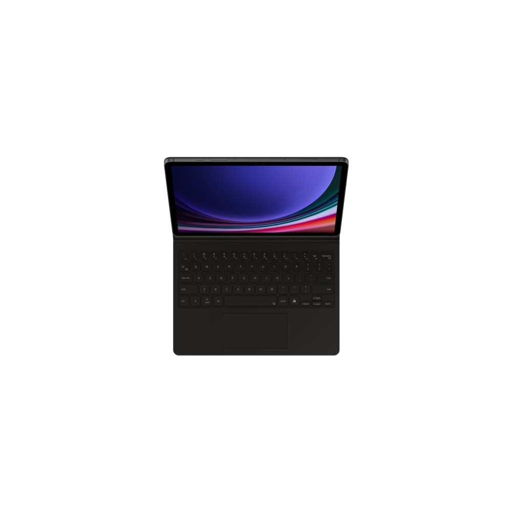 Produktbild för Samsung EF-DX725 - tangentbord och foliefodral (bokomslag) - AI-bok - med pekplatta - svart Inmatningsenhet