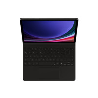 Produktbild för Samsung EF-DX725 - tangentbord och foliefodral (bokomslag) - AI-bok - med pekplatta - svart Inmatningsenhet