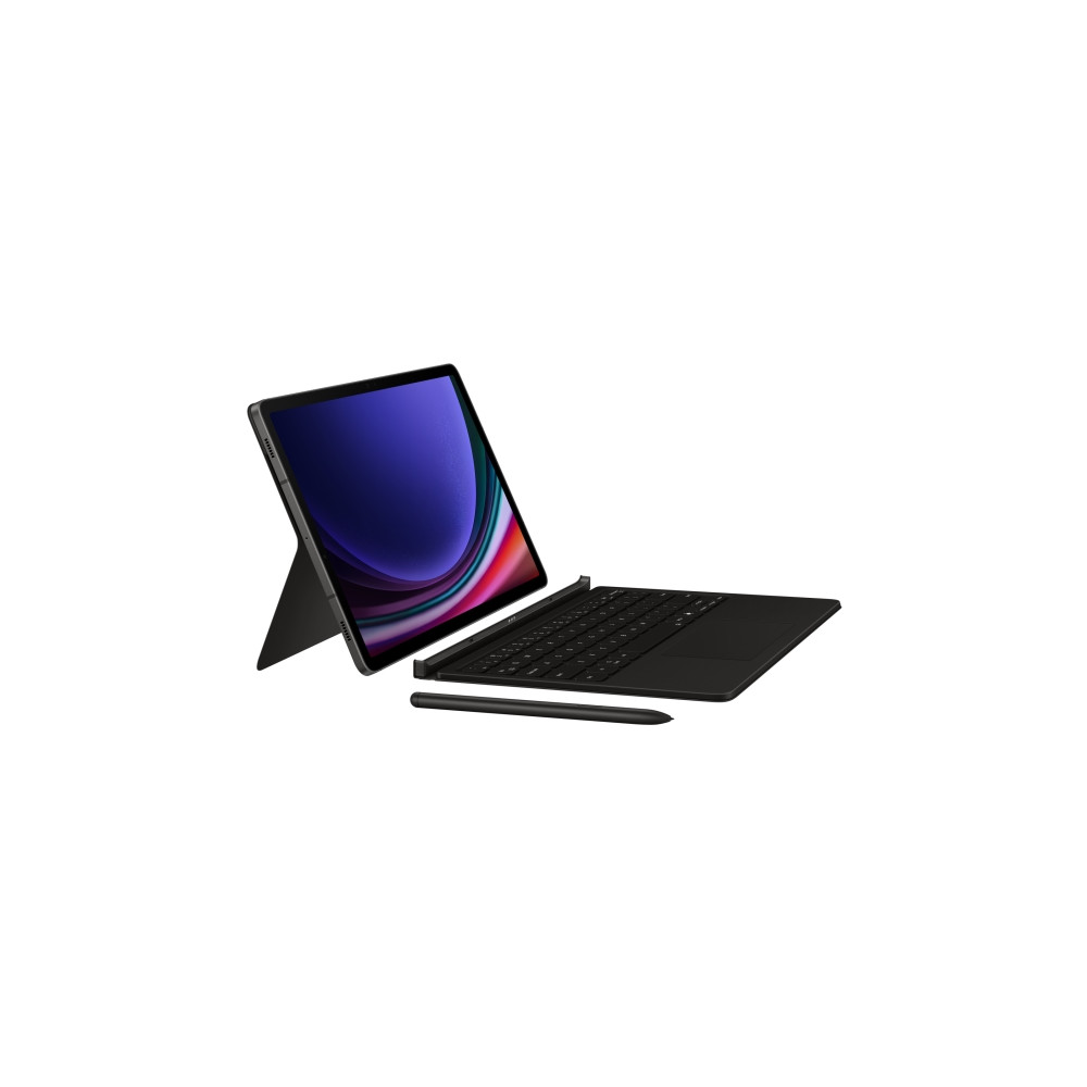 Produktbild för Samsung EF-DX725 - tangentbord och foliefodral (bokomslag) - AI-bok - med pekplatta - svart Inmatningsenhet