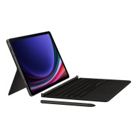 Produktbild för Samsung EF-DX725 - tangentbord och foliefodral (bokomslag) - AI-bok - med pekplatta - svart Inmatningsenhet