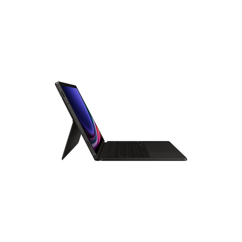 Produktbild för Samsung EF-DX725 - tangentbord och foliefodral (bokomslag) - AI-bok - med pekplatta - svart Inmatningsenhet