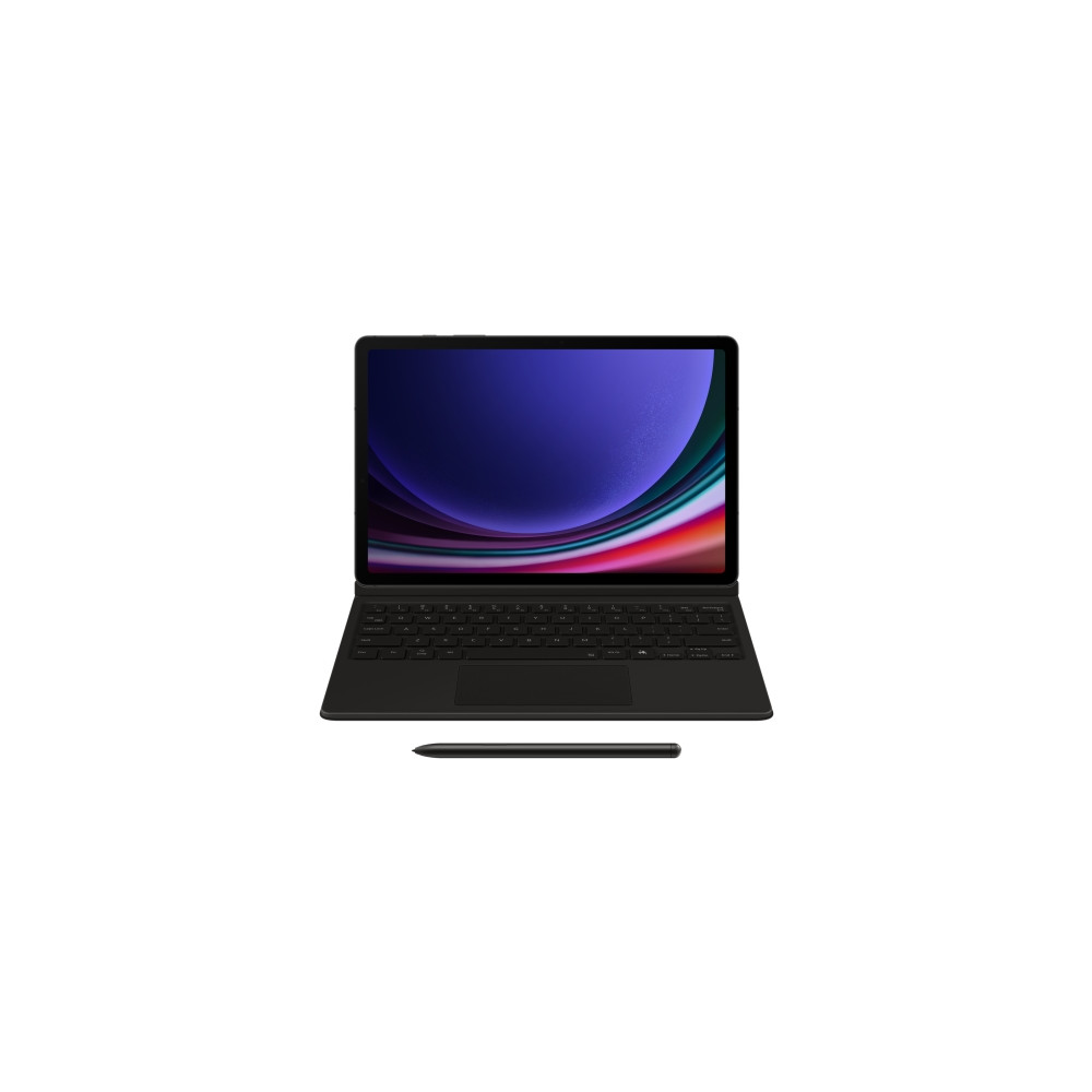 Produktbild för Samsung EF-DX725 - tangentbord och foliefodral (bokomslag) - AI-bok - med pekplatta - svart Inmatningsenhet
