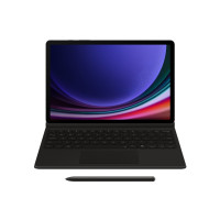 Produktbild för Samsung EF-DX725 - tangentbord och foliefodral (bokomslag) - AI-bok - med pekplatta - svart Inmatningsenhet