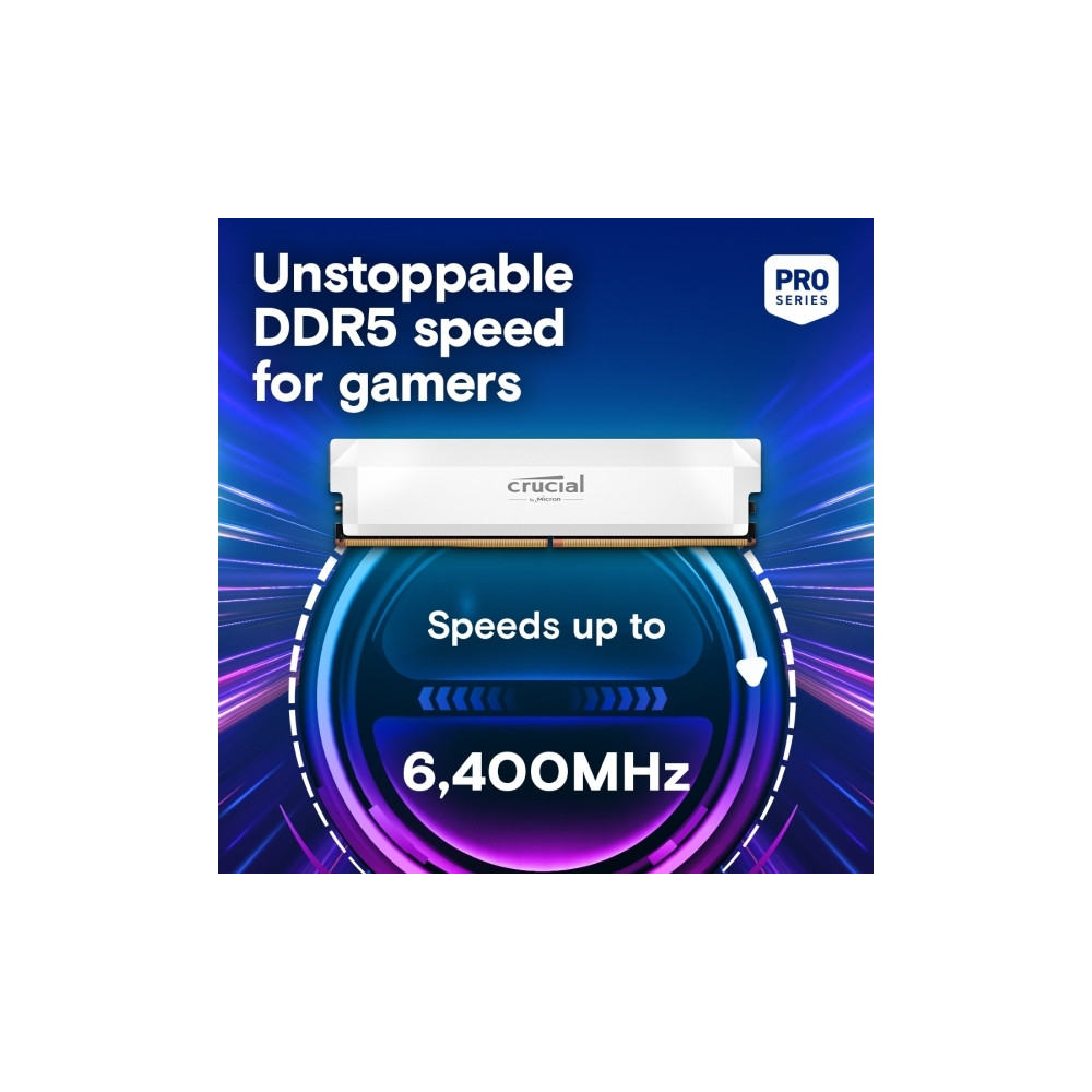 Produktbild för Crucial Pro - DDR5 - sats - 32 GB: 2 x 16 GB - DIMM 288-pin - 3000 MHz / PC5-48000 - ej buffrad