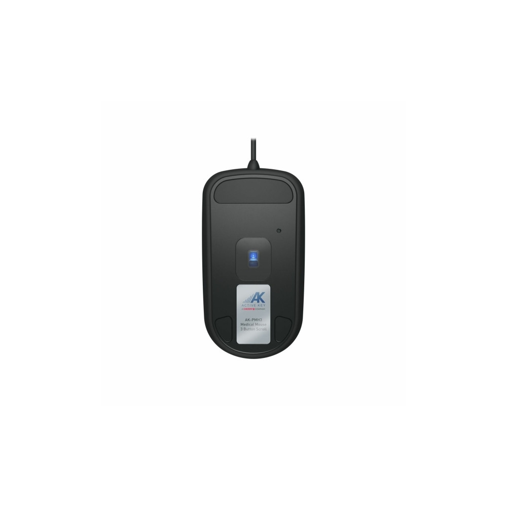 Produktbild för Contour Active Key Medical QuickClean AK-PMH3 - Standard Sized - mus - medicinsk, hygienisk design - USB - svart