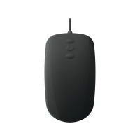 Produktbild för Contour Active Key Medical QuickClean AK-PMH3 - Standard Sized - mus - medicinsk, hygienisk design - USB - svart