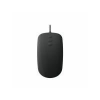 Produktbild för Contour Active Key Medical QuickClean AK-PMH3 - Standard Sized - mus - medicinsk, hygienisk design - USB - svart