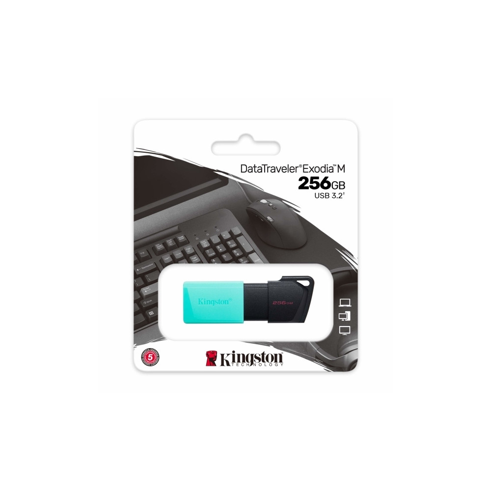 Produktbild för Kingston DataTraveler Exodia M - USB flash-enhet - 256 GB